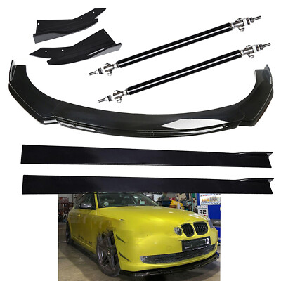 Front Bumper Lip Spoiler Diffuser Splitter Rear Side Skirt For 5-Series 520i 528