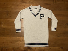 Polo Ralph Lauren Letterman Varsity V-Neck Long Sweatshirt Dress - Women's Small