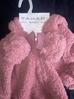 NWT! Tahari Baby Three Piece Set Coat Shoes Gloves Pink Fur 6-9 Months — photo 4