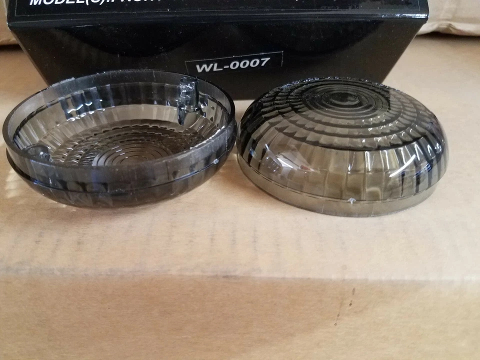 Yamaha Cruisers (Except Warrior) SMOKE Turn SIgnal Lens 2 PAIR - Image 2 of 2