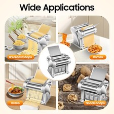 Commercial Electric Dough Roller Sheeter Noodle Pasta Maker Machine Adjustable