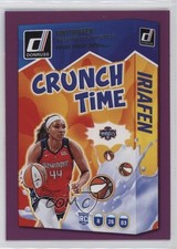 2025 Panini Donruss WNBA Crunch Time Press Proof Purple Kiki Iriafen #20 r5f