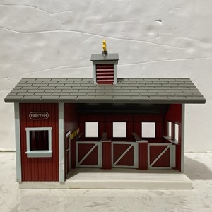 Breyer Stablemates Red 3 Stall Horse Barn Stable