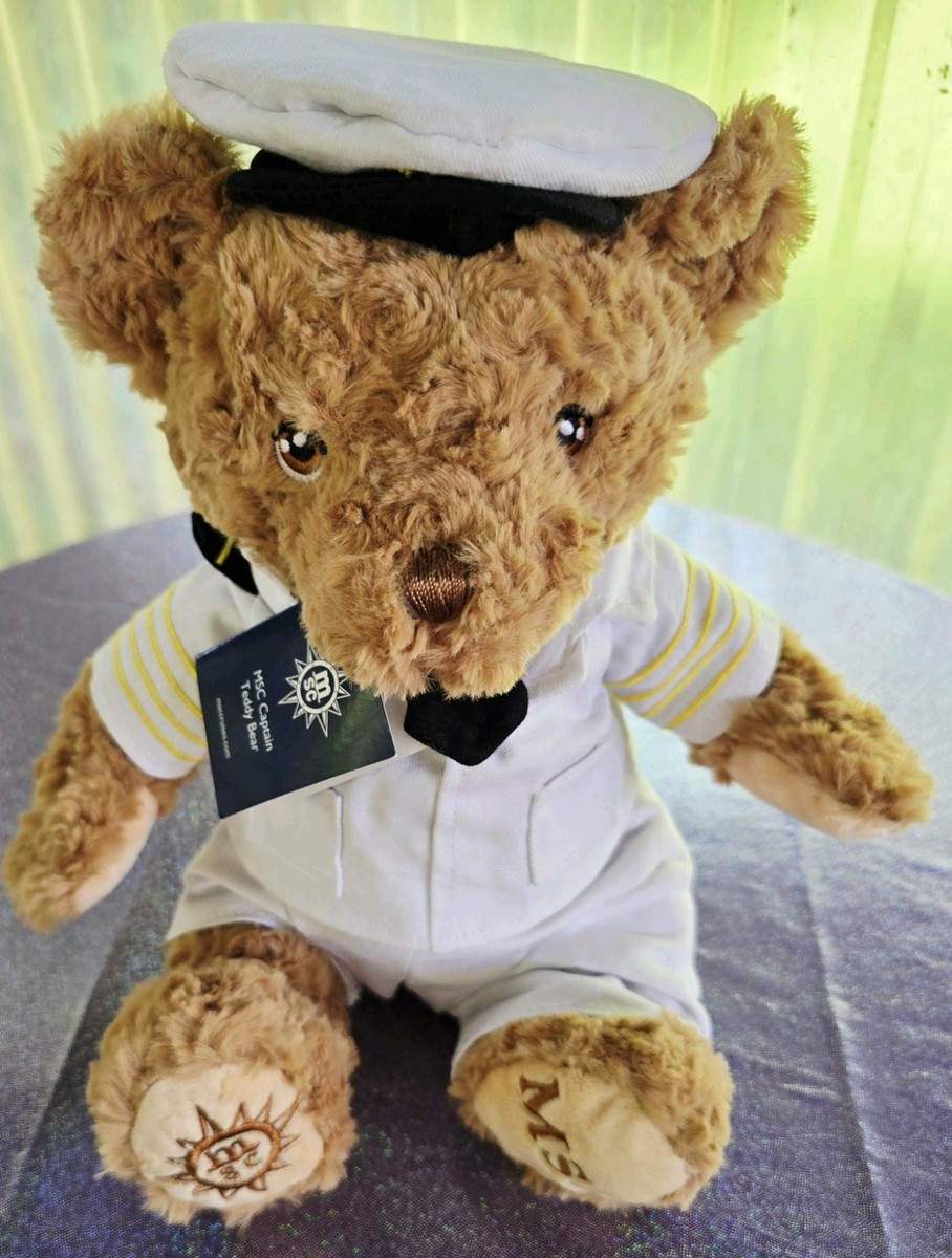 【新品タグ付き】MSC my first cruise ベリッシマテ　ディベア MSC CRUISE Line Ship Captain Plush 🧸 Teddy Bear Captain Doll Toy