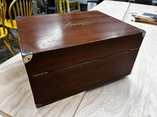 VINTAGE DAVIDOFF GRANDE RESERVE MAHOGANY CIGAR HUMIDOR STORAGE BOX c1995