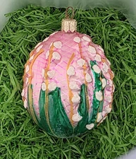 Christopher Radko Spring Valley Pink Lily of the Valley Ornament Easter No Box