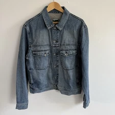 Paul Smith Jeans Denim Jacket Mens Medium Blue Button Up Jean Western