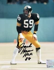 Jack Ham signed 8x10 Steelers Color Photo with COA Football Hall of Famer