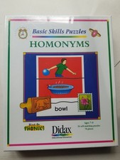 New Didax Basic Skills Puzzles Hand On Phonics Homonyms