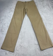 BOSS Hugo Boss Men s Crigan Flat Front Chino Pants Beige Regular Fit Size 32R