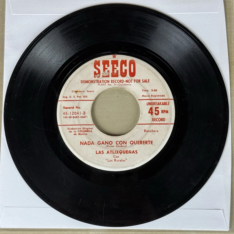 RARE Latin 45 - Las Atlixqueñas Con Los Rurales -Ojitos Encantadores SEECO HEAR! - Image 2 of 4