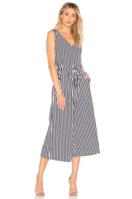 M.D.S Stripes 100% Cotton Amanda Jumper Navy Stripe Size 1/Small
