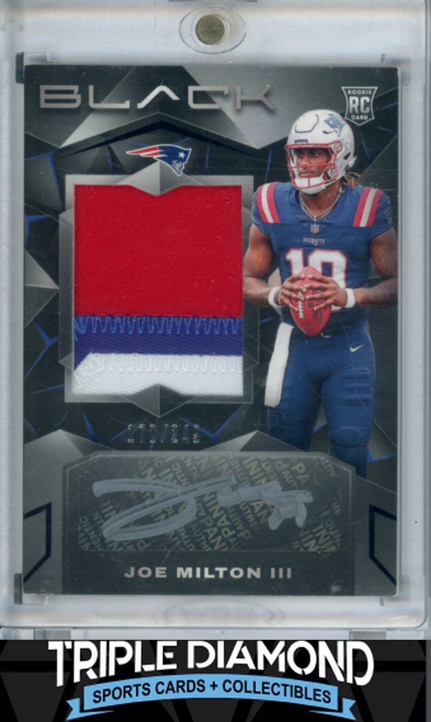 2024 Panini Black Joe Milton III Rookie Patch Autograph Auto #170/249 J717
