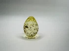 Vintage Waterford Crystal Egg Paperweight Cut Glass Signed Ireland Decor