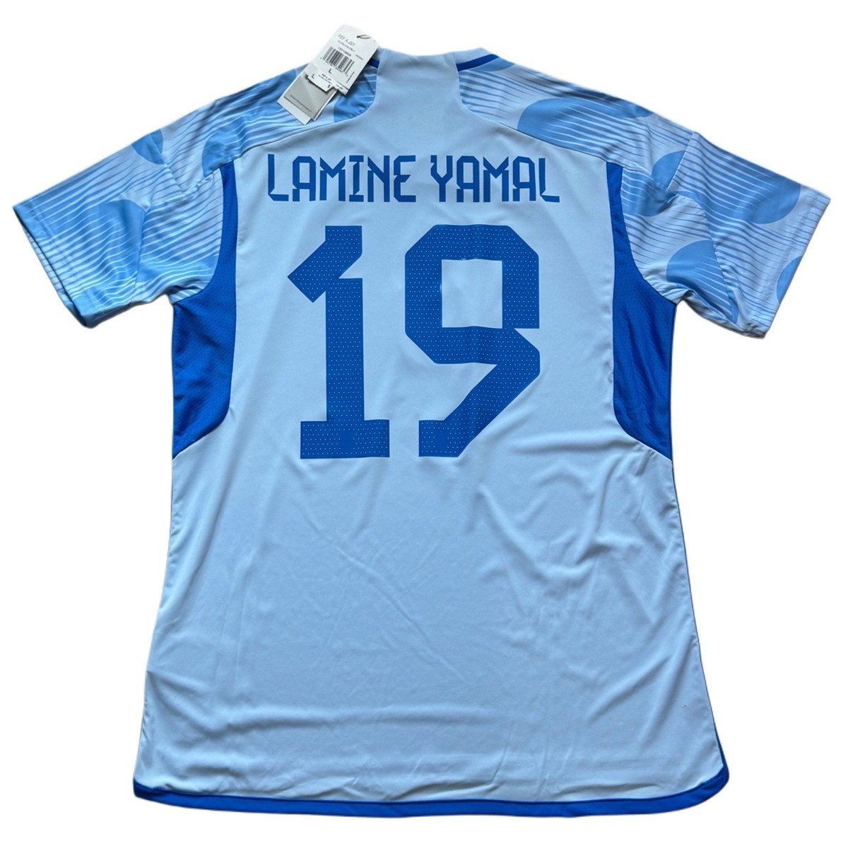 2022/23 Spain Away Jersey #19 Lamine Yamal Large adidas
