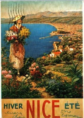 Vintage Postcard Nice French Riviera Cote D Azur France Posted