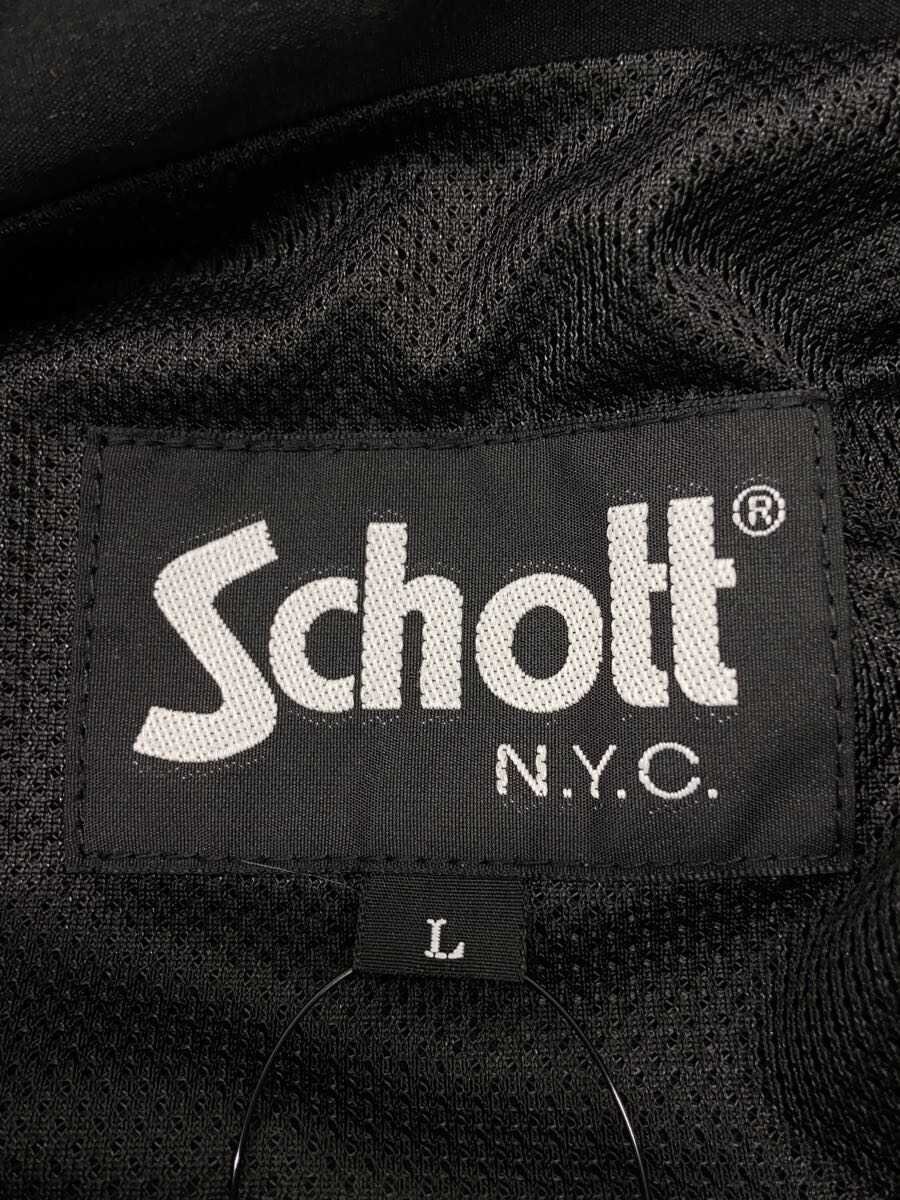 Schott Nylon Jacket L Polyester Black - image 3