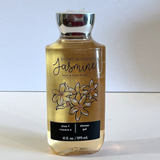 Bath Body Works Night Blooming Jasmine Shower Gel 10 oz Sealed New Body Wash
