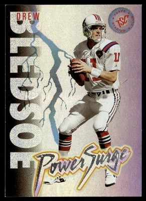 1995 Topps Stadium Club Power Surge Drew Bledsoe New England Patriots #P12