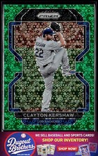 Clayton Kershaw Green Donut Circles Prizm #2 Los Angeles Dodgers