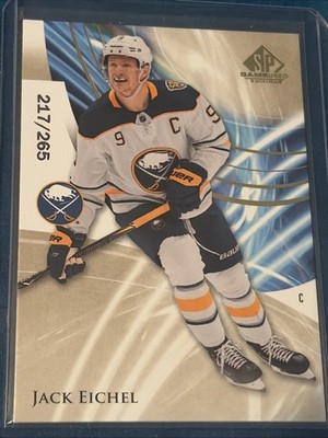 2020-21 SP Game Used Golden Burst JACK EICHEL #40 SP 69/265