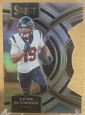 2023 Panini Select Xavier Hutchinson Premier Silver Prizm Die-Cut RC #154 Texans