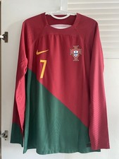 Ronaldo Portugal 2022 Long Sleeve Stock Pro Player Issue Authentic Shirt Jersey