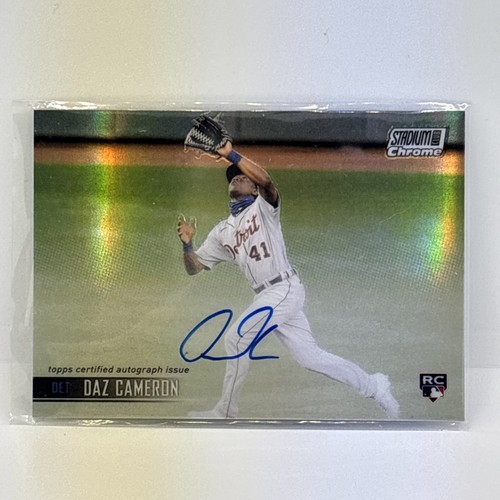 Daz Cameron #SCCAV-DC 2021 Stadium Club Chrome Autographs card