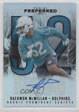 2017 Preferred Rookie Prominent Scripts Red /199 Raekwon McMillan #283 Auto 0n8e