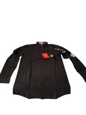 32175010121 CAMICIA FERRARI UOMO MANICA LUNGA NERA TG.S
