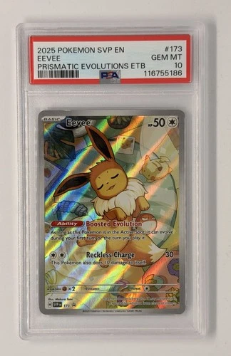 Prismatic Evolutions SVP 173 Eevee Pokemon Promo Card PSA 10