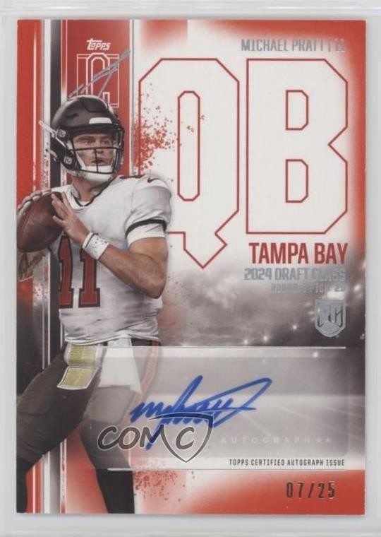 Michael Pratt Topps Signature Class Rookie Class Autograph Variation #RCAMP Red