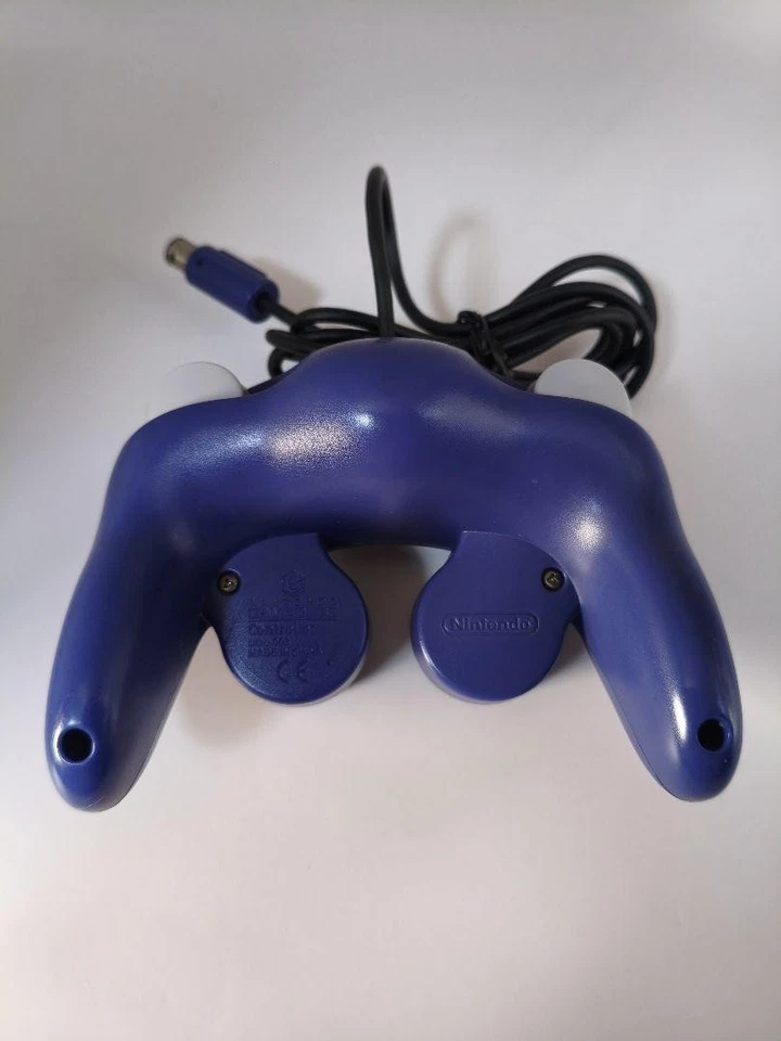 Nintendo Official GameCube Controller Pad Violet Blue & Clear Wii GC Joystick - Image 2 of 3