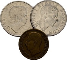 Romania Romania Lei 3 Piece Original Coin #PUW121