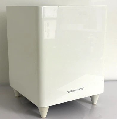 🔊 Harman Kardon HKTS 210 SUB / 210SUB/230 Aktiv-Subwoofer Weiß – 200W neuwertig - Bild 1 von 4