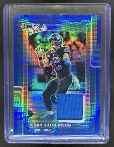 2025 Donruss Optic Aidan Hutchinson Blue Hyper (RAW)