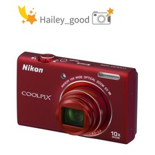 Nikon COOLPIX S6200 16MP 10x Zoom 25mm Wide-Angle 1080p HD Digital Camera Red