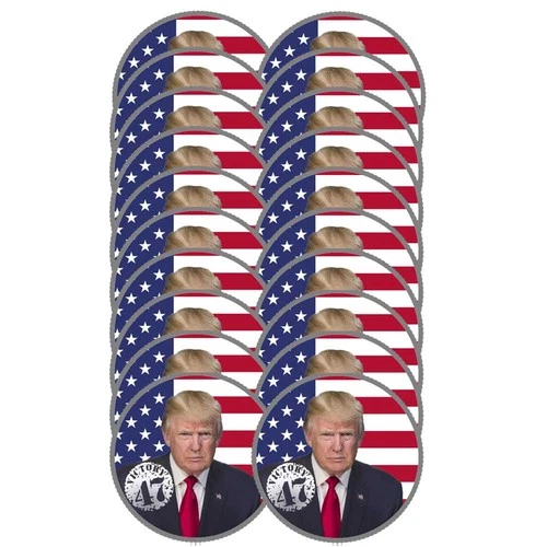 Roll of 20 - 1 Troy oz Sunshine Mint Trump Victory Colorized .999 Fine Silver