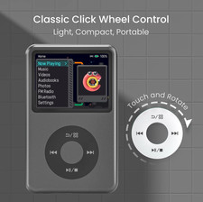 Mp3 Player with Bluetooth Y1 64GB Innioasis Digital Music iPod Style Click Wheel