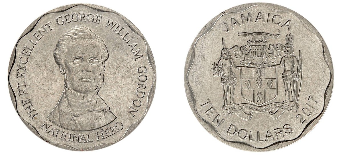 Jamaica 10 Dollars, 2017, KM #190, XF-Extremely Fine | eBay