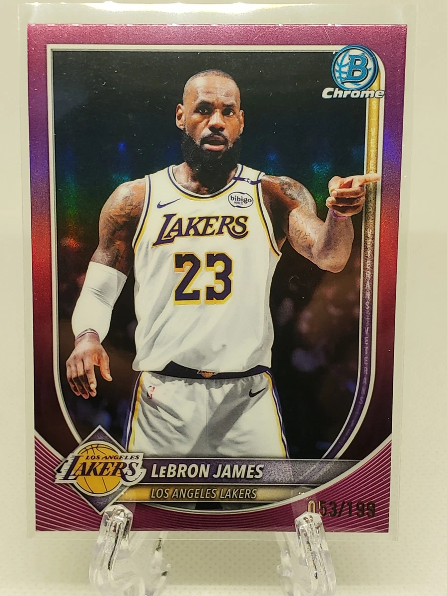 Bowman LeBron James Basketball Serial Numbered Sports Trading