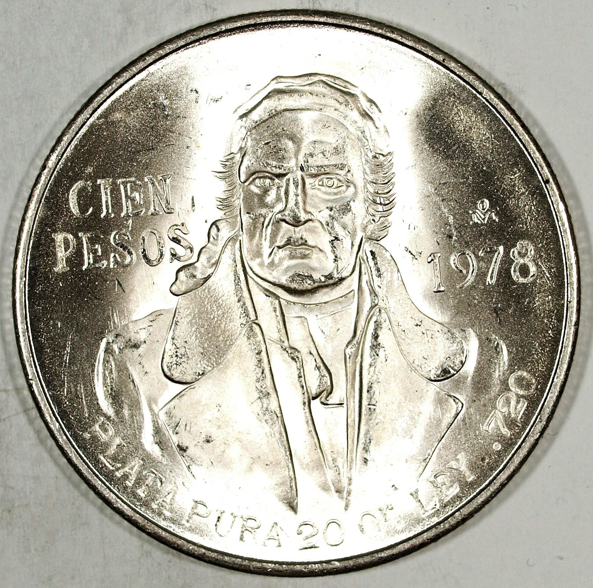 Silver 100 Pesos Denomination 1978 Mexican Coins (1905-Now) for