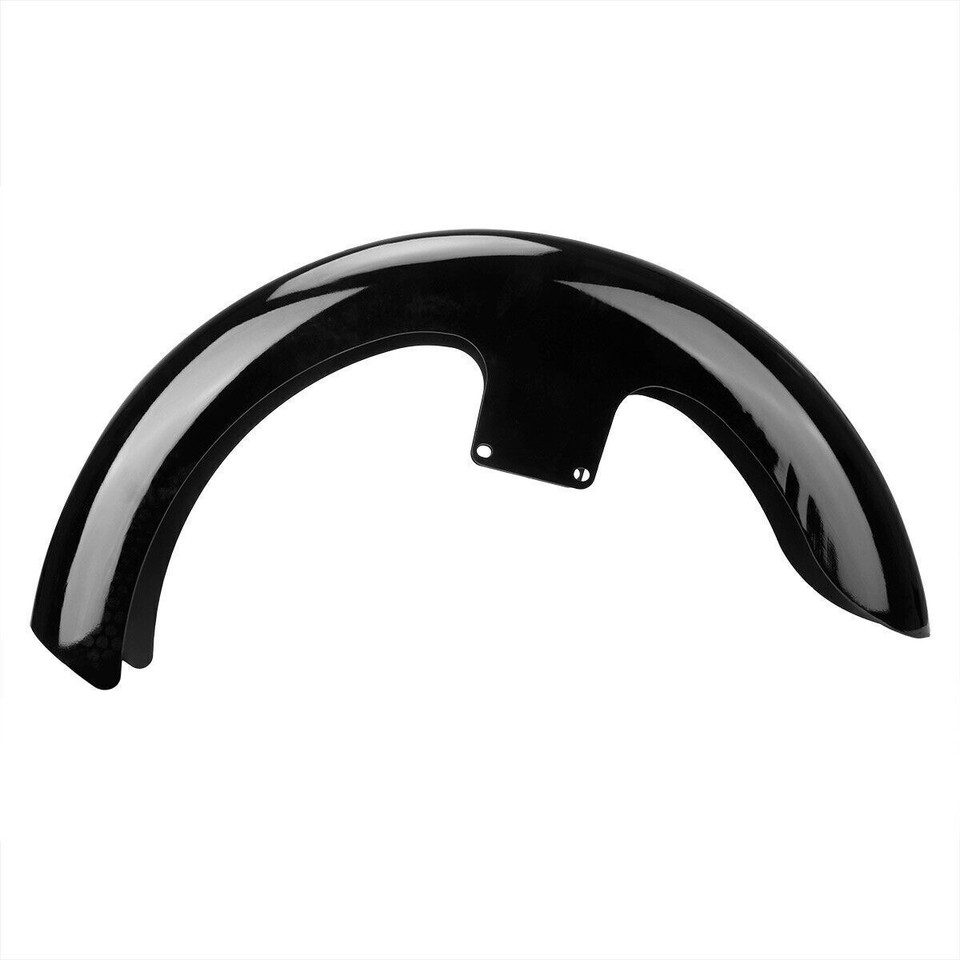 Vivid Black 21Wrap Front Fender For Harley Touring Electra Street