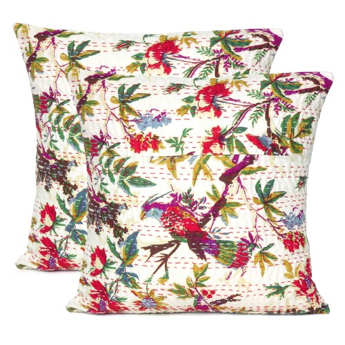 Cotton Square Pillow Cover Case Home Decor Throw Pillowcase Kantha Cushion Cover - Picture 31 of 36