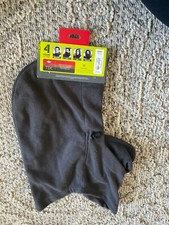 Tek Gear Gray Micro Fleece Hood Hat One Size Fits All  NWT 18 - 031