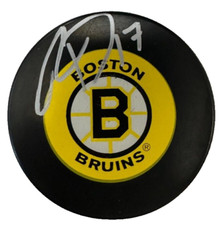 Ryan Donato Autographed Boston Bruins Hockey Puck NHL