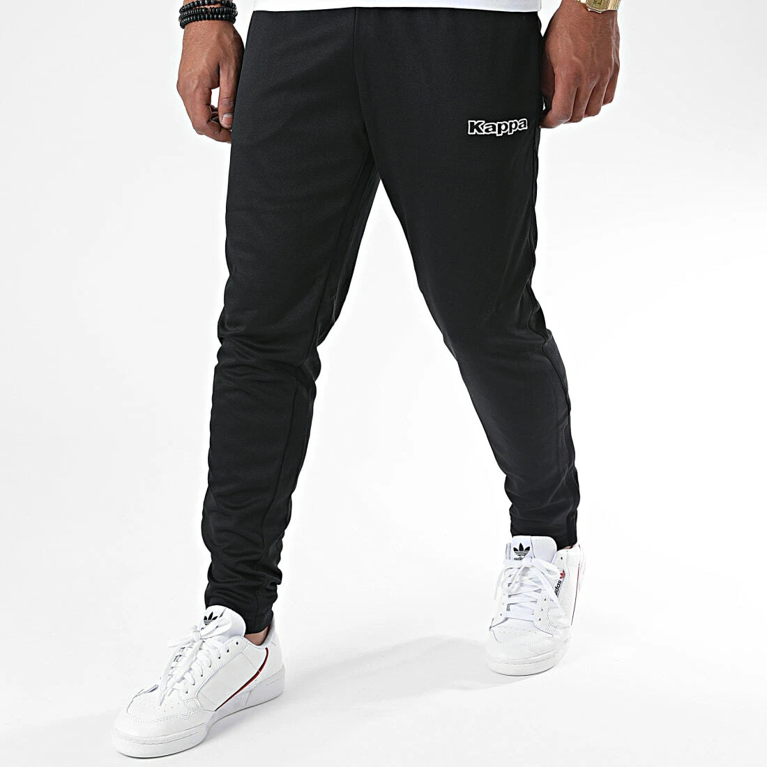 KAPPA MENS SALCI TRAINING PANTS SLIM TAPERED TRACKSUIT BOTTOMS RUNNING |