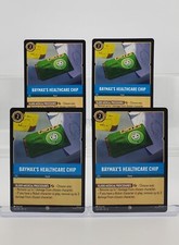 Disney Lorcana Baymax's Healthcare Chip 166/204 Azurite Sea Common 4 Cards Set