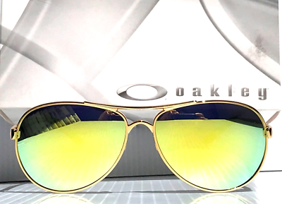 Oakley FEEDBACK Gold Tortoise POLARIZED Galaxy Fire Gold Mirror