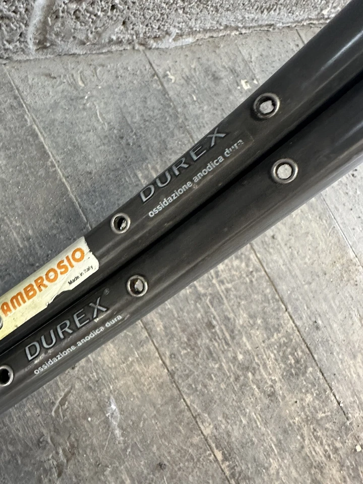 AMBROSIO TOUR DE FRANCE RIMS 32H SPOKE DRILLINGS 28" EROICA Tubular RIM#004 - Image 4 of 4